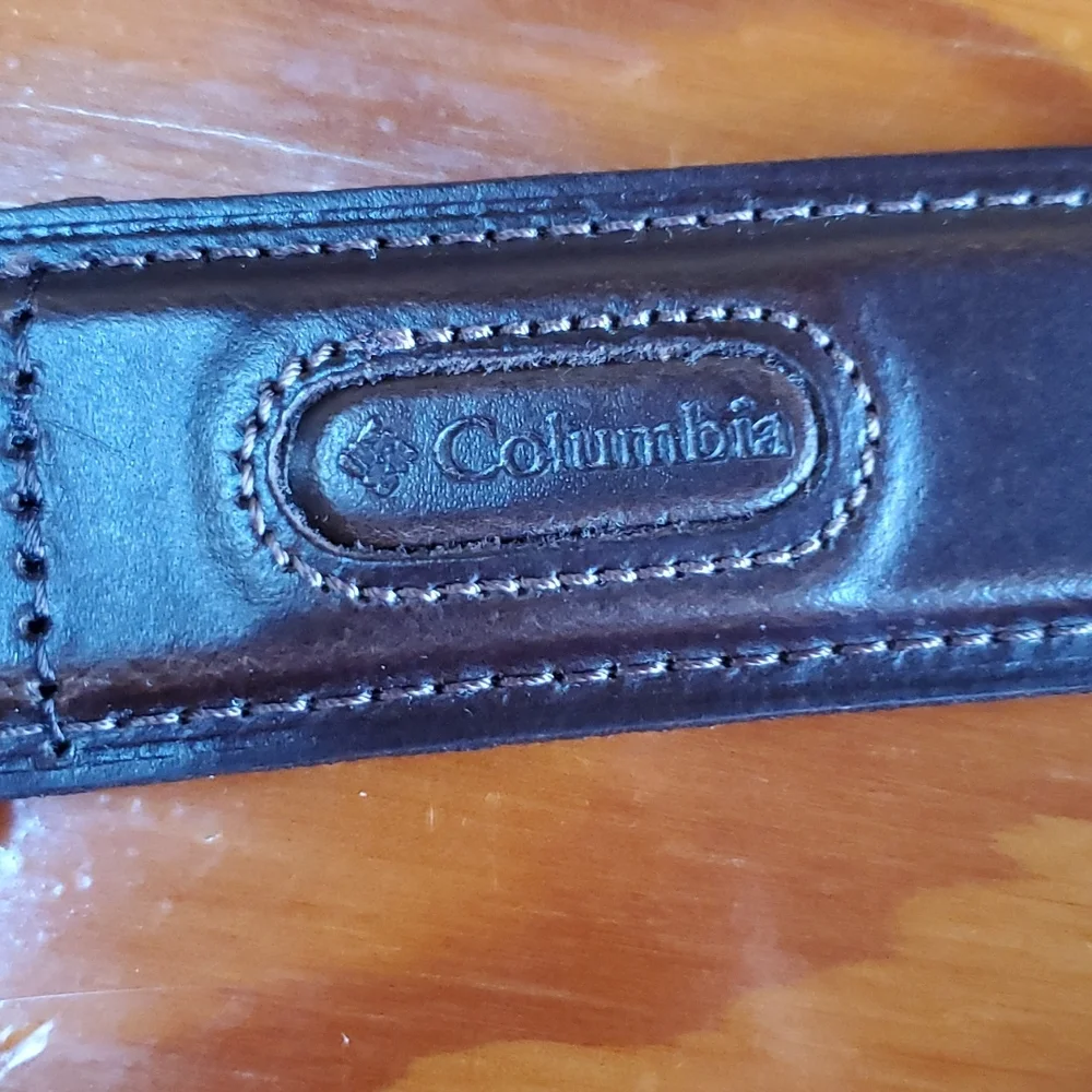 Columbia Brown Leather Belt Size 42